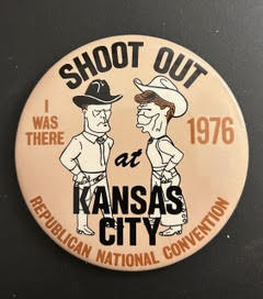 Ford vs. Rosenbaum political pin