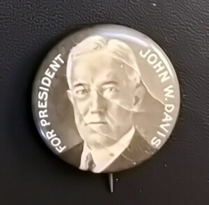 Political Pin of John Davis