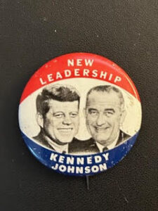 Kennedy Johnson political pin