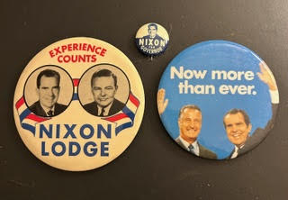 RIchard ixon political pin