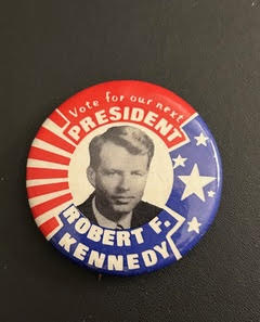 Political button of Robert F. Kennedy