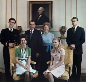 Portriat of Richard Nixon's family