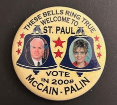 Political button of John McCain