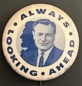 Presidential candidate button of Nelson Rockefeller