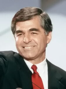 Michael Dukakis political pin
