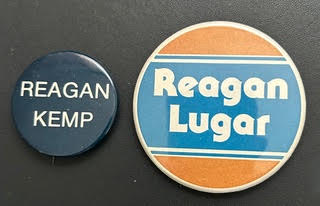 Regan political buttons
