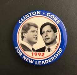 Clinton/Gore Political Button